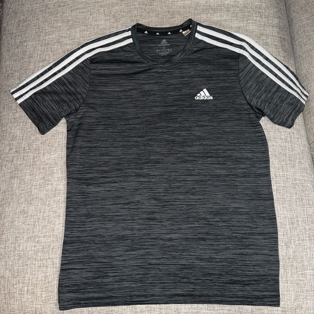 Adidas Grey Sports Shirt Mens Small